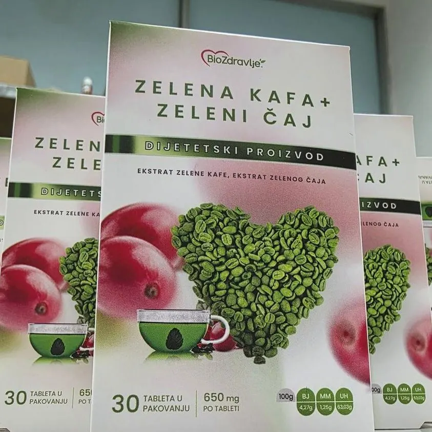 Zelena Kafa + Zeleni Čaj — fotografija pakovanja 1